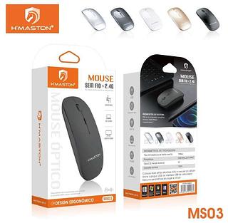 MOUSE OPTICO USB PLUG AND 2.4G SEM FIO HMASTON