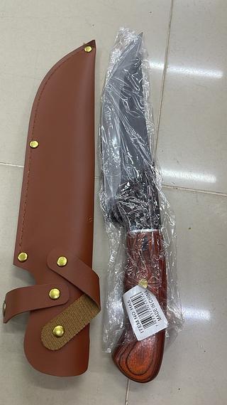 FACA CHURRASCO PROFISSIONAL CABO ARTESANAL LAMINA AÇO INOX