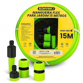 MANGUEIRA FLEX PARA JARDIM 15 METROS BOMVINK