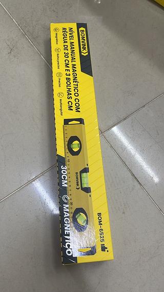 NIVEL MANUAL MAGNETICO COM REGUA DE 30CM BOMVINK