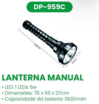 LANTERNA RECARREGAVEL USB DP