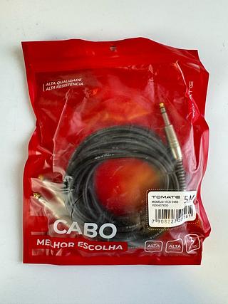 CABO P10/P10 MONO 5M METROS TOMATE