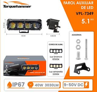 FAROL AUXILIAR DE LED TORQUEHAMMER