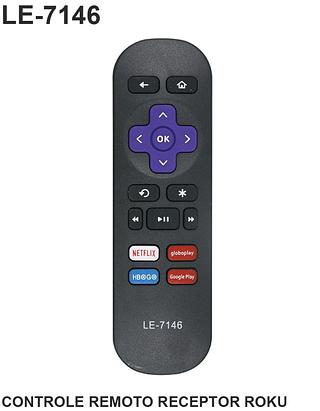 CONTROLE REMOTO RECEPTOR ROKU LELONG