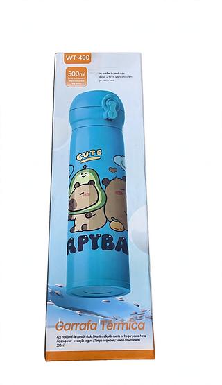 GARRAFA TERMICA 500ML CUTE CAPYVARA