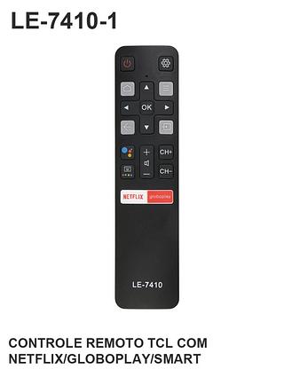 CONTROLE REMOTO TCL COM NETFLIX/GLOBOPLAY/SMART LELONG/LEON