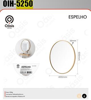 ESPELHO DE PAREDE 60CM OASIS MARKET
