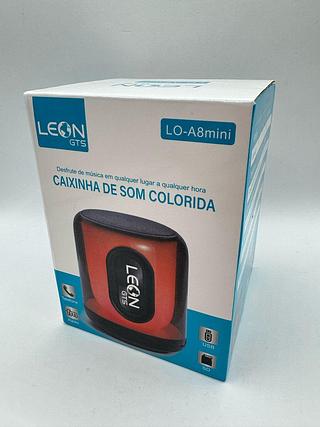 CAIXINHA DE SOM COLORIDA LED LEON GTS (NAO ESTADO)