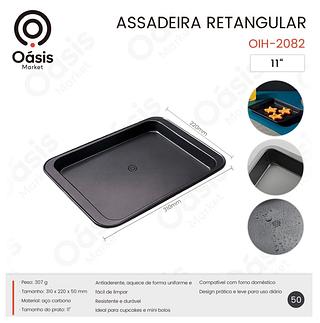 ASSADEIRA RETANGULAR 31X22CM OASIS MARKET