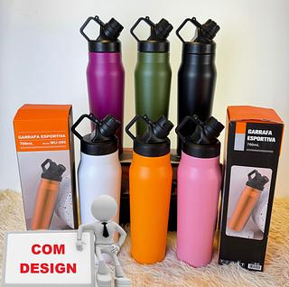 GARRAFA TERMICA ESPORTIVA 700ML BAZIK (COM DESIGN)