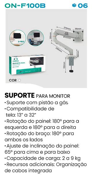 SUPORTE PARA MONITOR 13-32'' 2-9KG ONISTEK