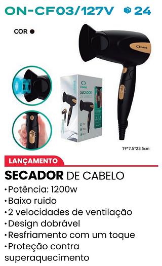 SECADOR DE CABELO ONISTEK