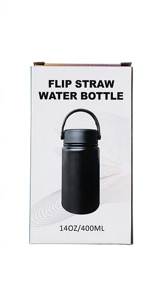 GARRAFA TERMICA 14OZ/400ML FLIP STRAW WATER BOTTLE