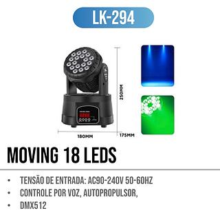 LK-294 CANHAO PARA FESTA COM 18 LEDS 80W LUATEK