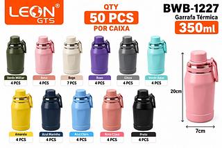 GARRAFA DE AGUA COM CANUDO FLIP 350ML