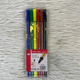 CANETINHA FINE LINE MARKER 6 PÇS FENGZHENGAMEI