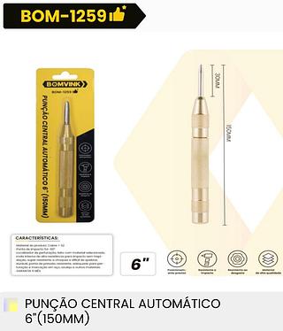 PUNCAO CENTRAL AUTOMATICO 6''(150MM)BOMVINK