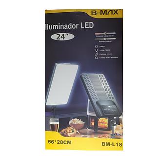 ILUMINADOR LED CORES AJUSTAVEL 56*28CM 24 B-MAX (COM TRIPE 2.1m)