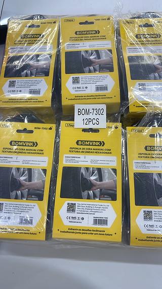 ESPONJA DE CERA MANUAL COM TEXTURA EM ONDAS BOMVINK