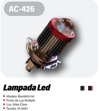LAMPADA LED PARA FAROL H4 DO MOTO 12V / 35W ATEC