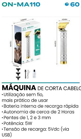 MAQUINA DE CORTAR CABELO 3 PENTES 1200MAH ONISTEK