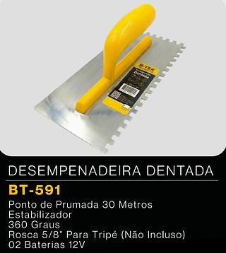 DESEMPENADEIRA DE AÇO DENTADA 140X350MM B-TEK FERRAMENTAS