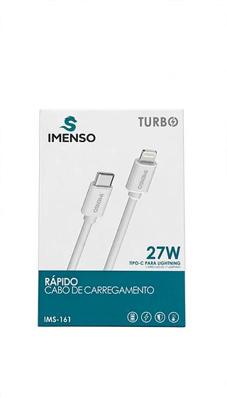 CABO DE CARREGAMENTO 27W TIPO-C PARA LIGHTNING IMENSO