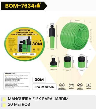 MANGUEIRA FLEX PARA JARDIM 30 METROS BOMVINK