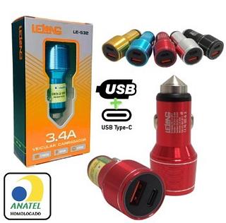 FONTE VEICULAR 3.4A RAPIDO LELONG