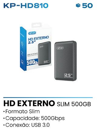 HD EXTERNO SLIM 500GB USB3.0 KNUP