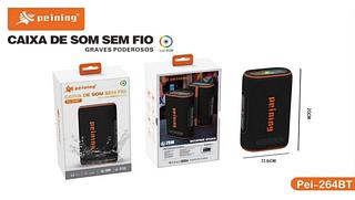 CAIXA DE SOM SEM FIO GRAVES PODEROSOS 20W IPX6 PEINING