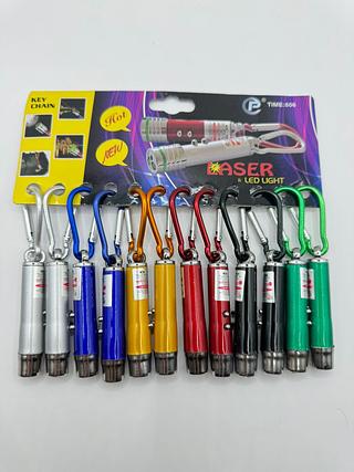 PACOTE DE MINI LASER COM LED 12 UNIDADES