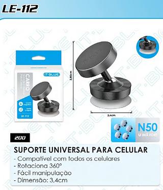 SUPORT MAGNÉTICO PARA CARRO IT-BLUE