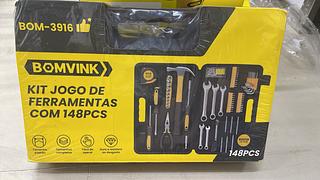 KIT JOGO DE FERRAMENTAS COM 148 PEÇAS BOMVINK