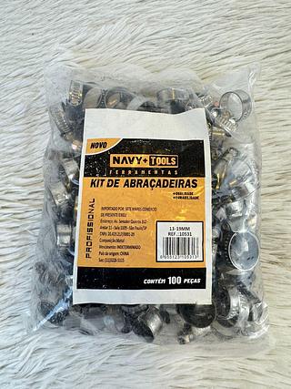 KIT DE ABRAÇADEIRA 13-19MM NAVY+TOOLS