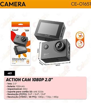 CAMERA DE ACAO GRAVACAO-2.0'' 900MAH ACTION CAM 1080P CELARK