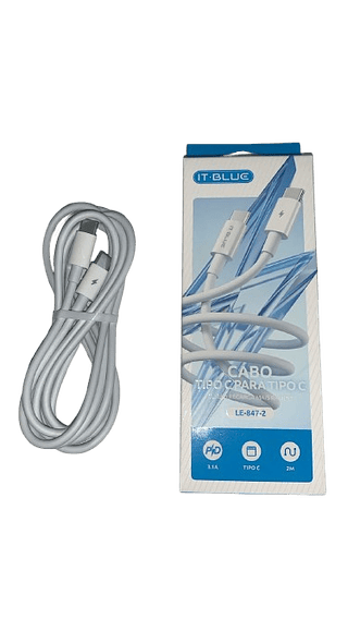 CABO TIPO C PARA TIPO C 2M 3.1A IT BLUE