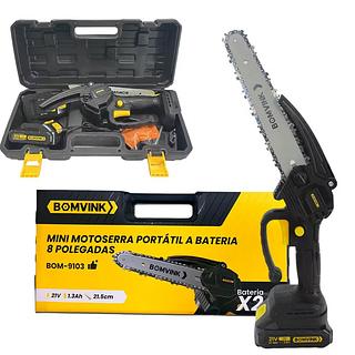 MINI MOTOSERRA PORTATIL A BATERIA 8 POLEGADAS 21.5CM BOMVINK