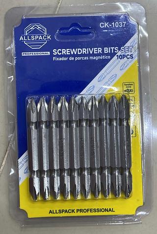 CONJUNTO COM 10 PONTEIRAS PHILLIPS PH2 DUPLAS. ALLSPACK