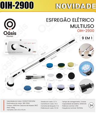 ESFREGAO ELETRICO MULTIUSO 7IN1 OASIS MARKET