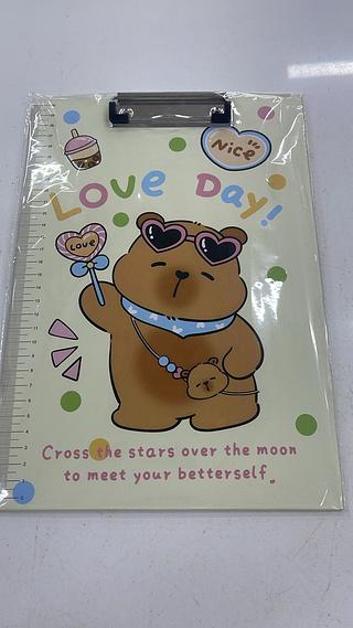 PRANCHETA DE PAPELARIA TAMANHO A4 DECORADA MINITIKI