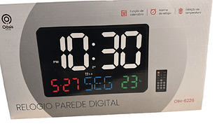 RELOGIO DIGITAL PARA PAREDE OASIS