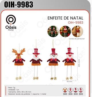 ENFEITE DE NATAL OASIS MARKET