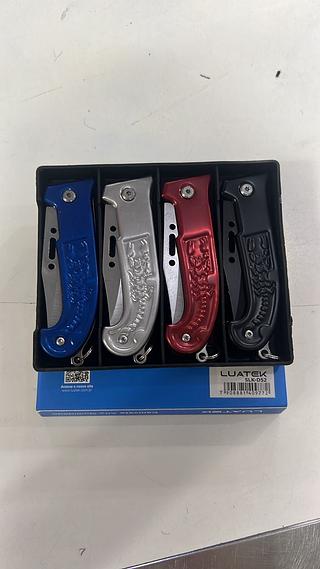 CANIVETE ALTA QUALIDADE AÇO INOXIDAVEL COM 4PÇS LUATEK (15.5CM)