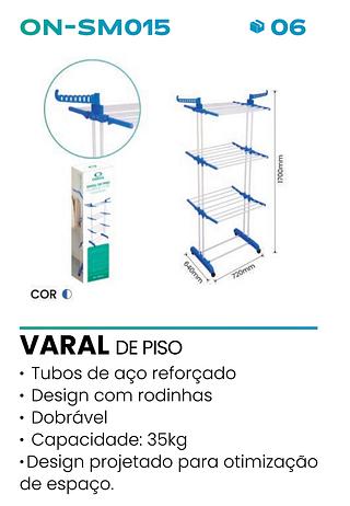 VARAL DE PISO DOBRAVEL COM RODINHAS ONISTEK