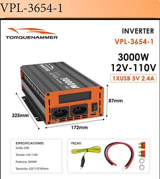 POWER INVERTER M:40.5X22X13.5CM TORQUEHAMMER