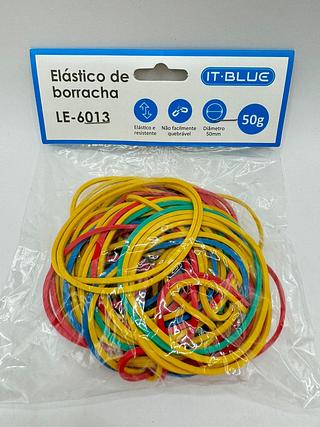 PACOTE DE ELASTICO DE BORRACHA 50G IT-BLUE