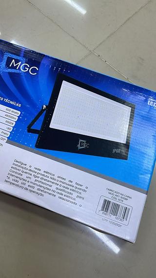 600W REFLETOR DE LED LUZ BRANCO FRIO BIVOLT MGC