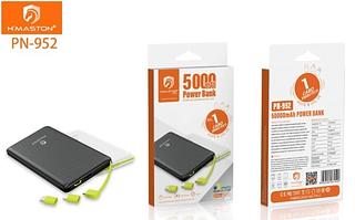 POWER BANK PORTATIL 5000MAH 3 CONECTORES H'MASTON PRO
