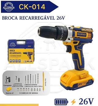 BROCA RECARREGAVEL 26V ALLSPACK